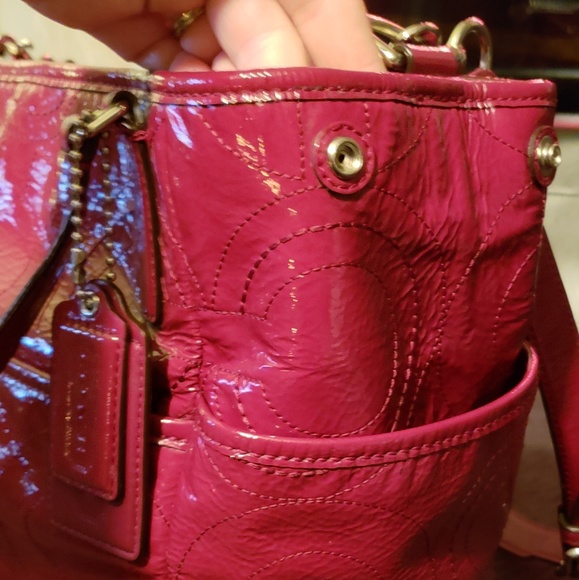 Coach Op Art Stitch Diaper bag/Multifunction Tote